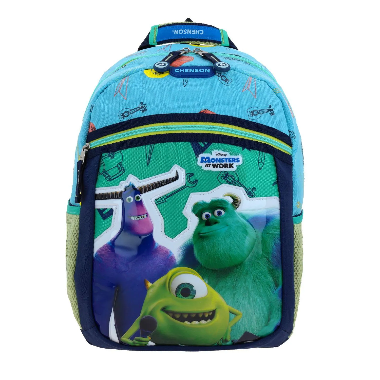 Mochila Azul Monsters At Work Mediana Para Nio Chenson Aufter