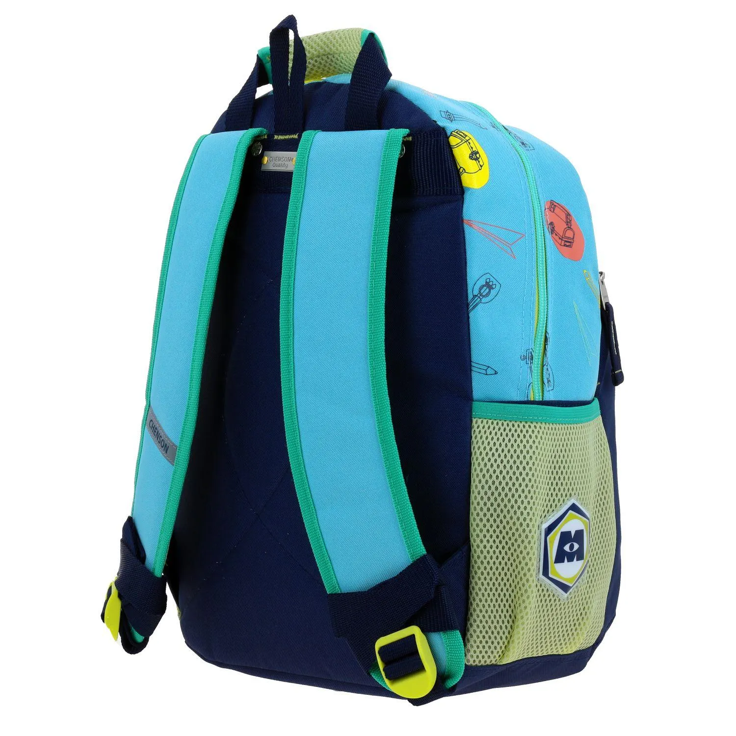 Mochila Azul Monsters At Work Mediana Para Nio Chenson Aufter
