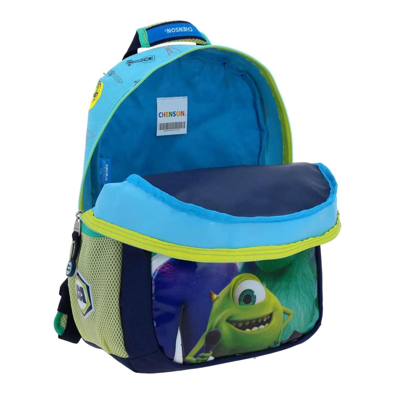 Mochila Azul Monsters At Work Mediana Para Nio Chenson Aufter