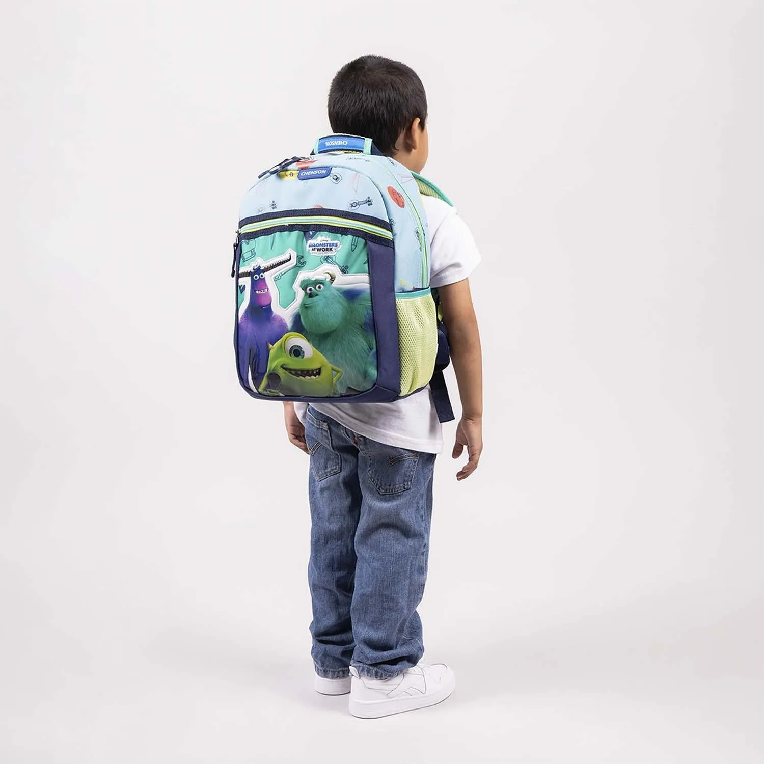 Mochila Azul Monsters At Work Mediana Para Nio Chenson Aufter