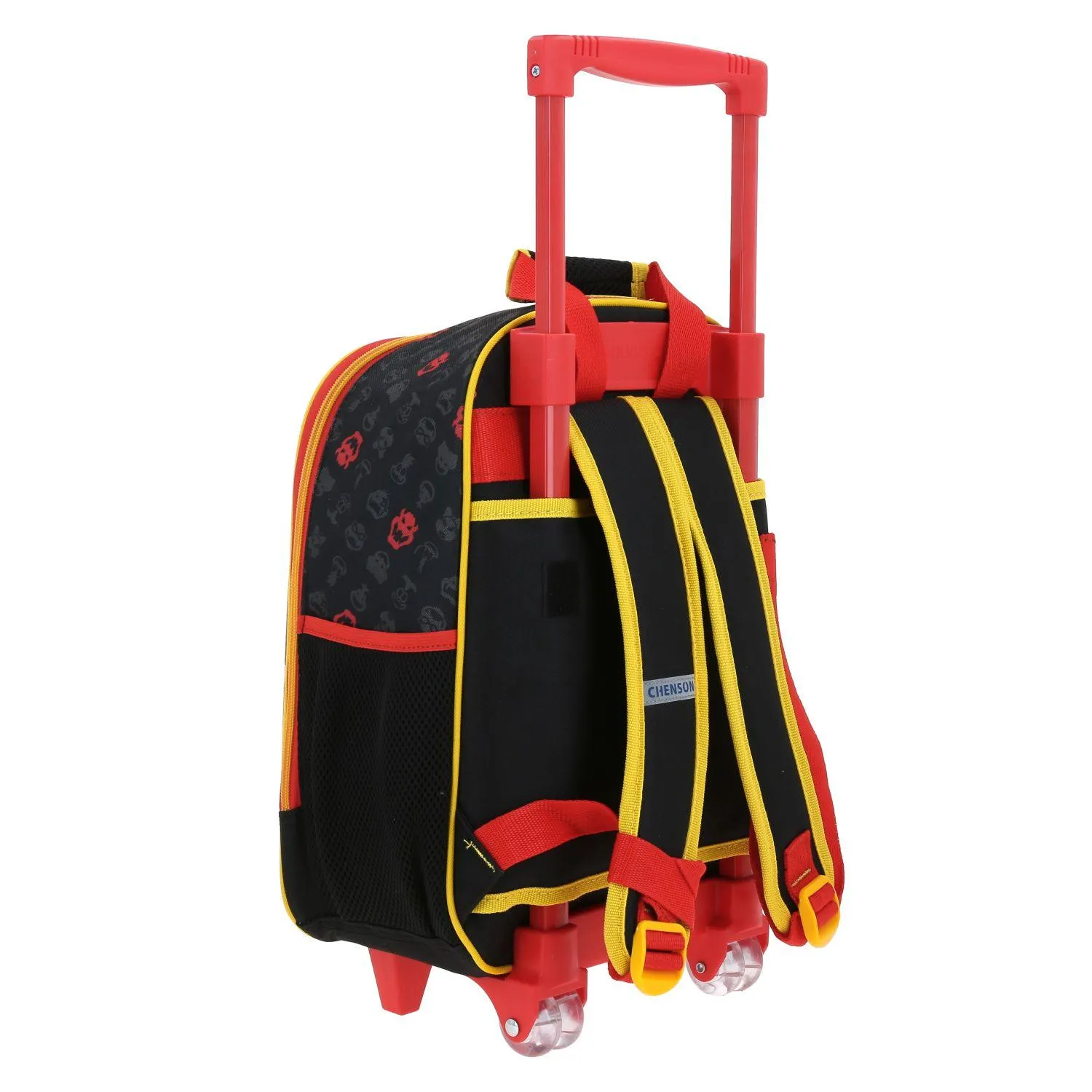 Mochila Con Ruedas Negra Marios Bros Para Nio Chenson Rewo
