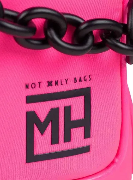 Mochila Munich Rosa Fucsia Cadena Para Mujer