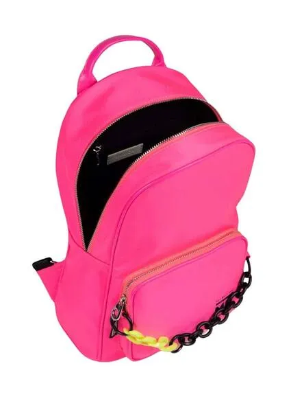 Mochila Munich Rosa Fucsia Cadena Para Mujer