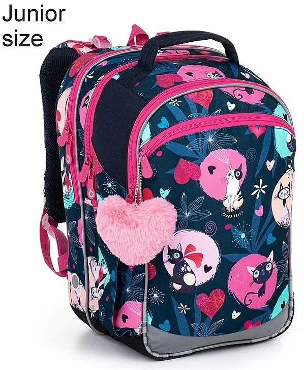 MOCHILA TOPGAL COCO 22054  G/MULTICOLOR/CAT  GIRL´S
