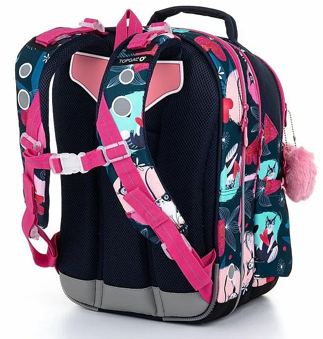 MOCHILA TOPGAL COCO 22054  G/MULTICOLOR/CAT  GIRL´S