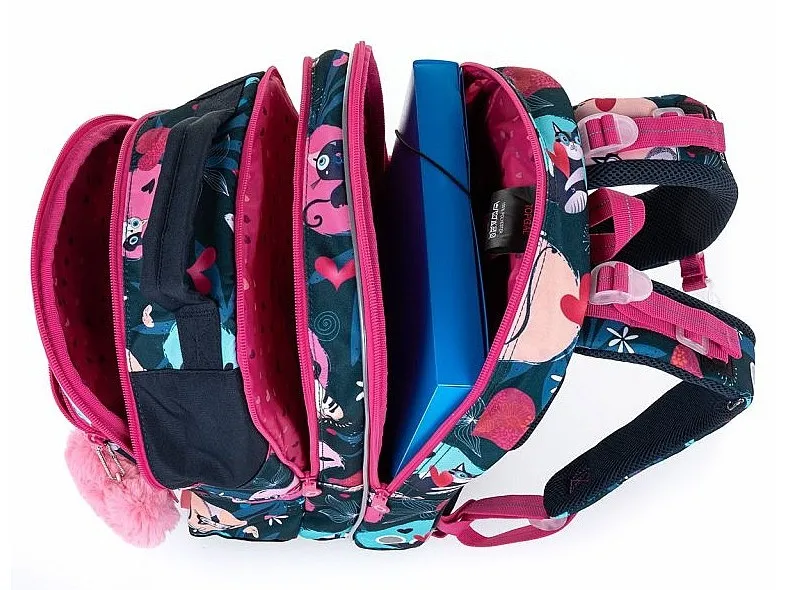 MOCHILA TOPGAL COCO 22054  G/MULTICOLOR/CAT  GIRL´S