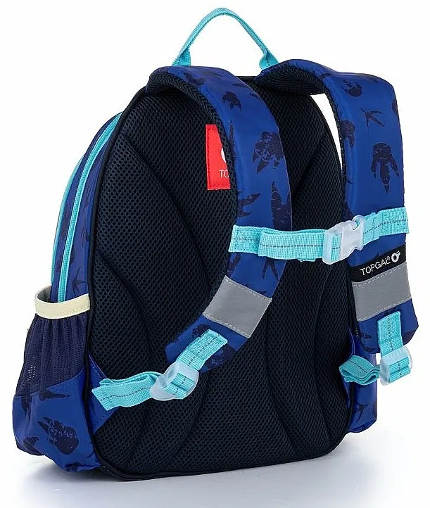 MOCHILA TOPGAL SISI 22060  B/BLUE/DINOSAUR  KID´S
