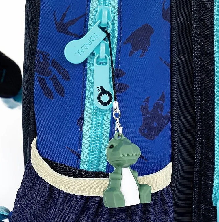 MOCHILA TOPGAL SISI 22060  B/BLUE/DINOSAUR  KID´S