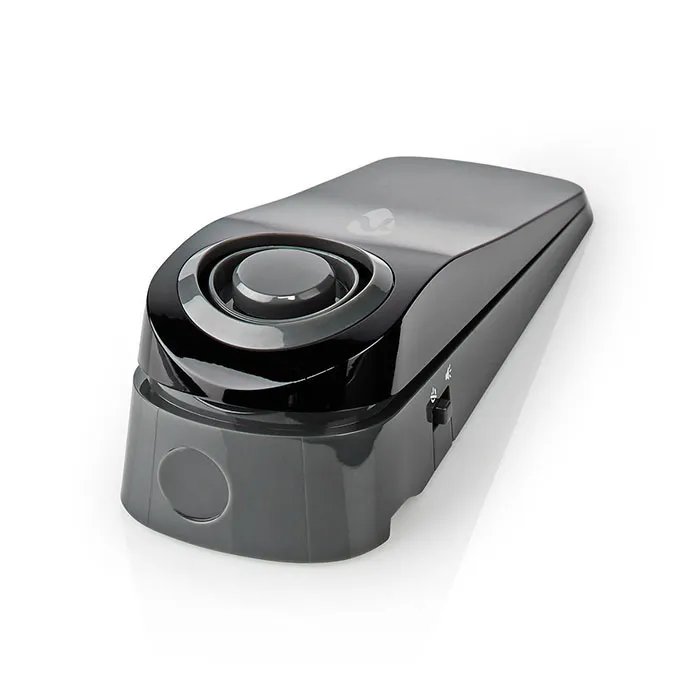 Nedis ALRMDW20BK Alarma de contacto de puerta con sensor de fugas de agua Sirena incorporada Negro