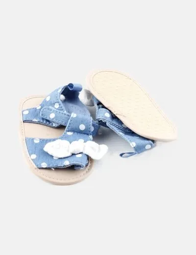 NoName Sandalia primeros pasos azul estampada