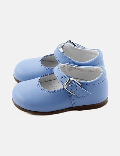 NoName Zapato azul detalle hebilla