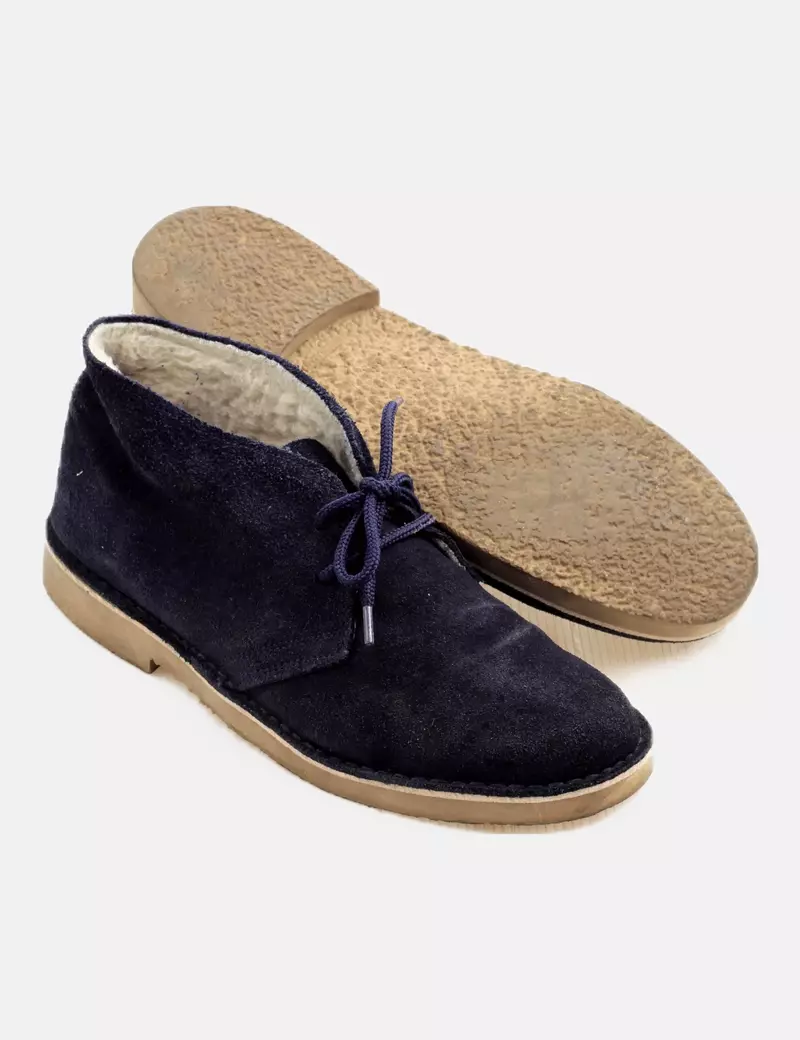 NoName Zapato azul marino antelina