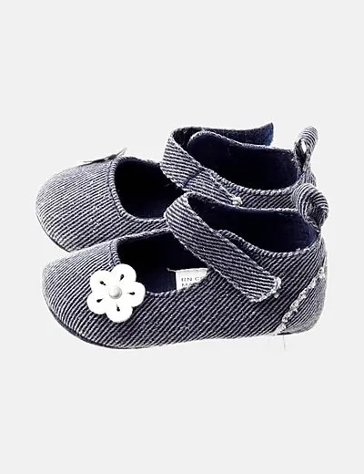 NoName Zapato azul marino flor