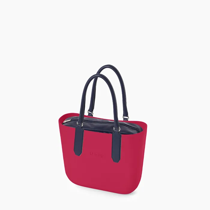 O bag granadina y azul marino