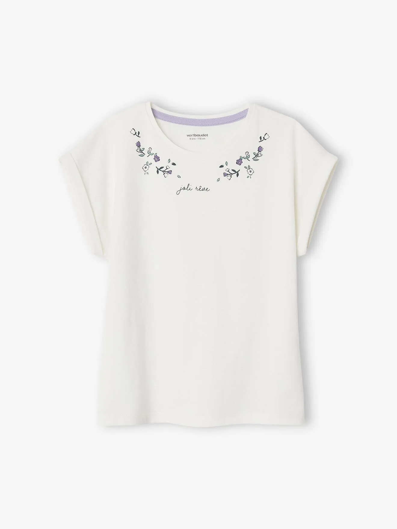 Pack de 2 pijamas con short flores para niña