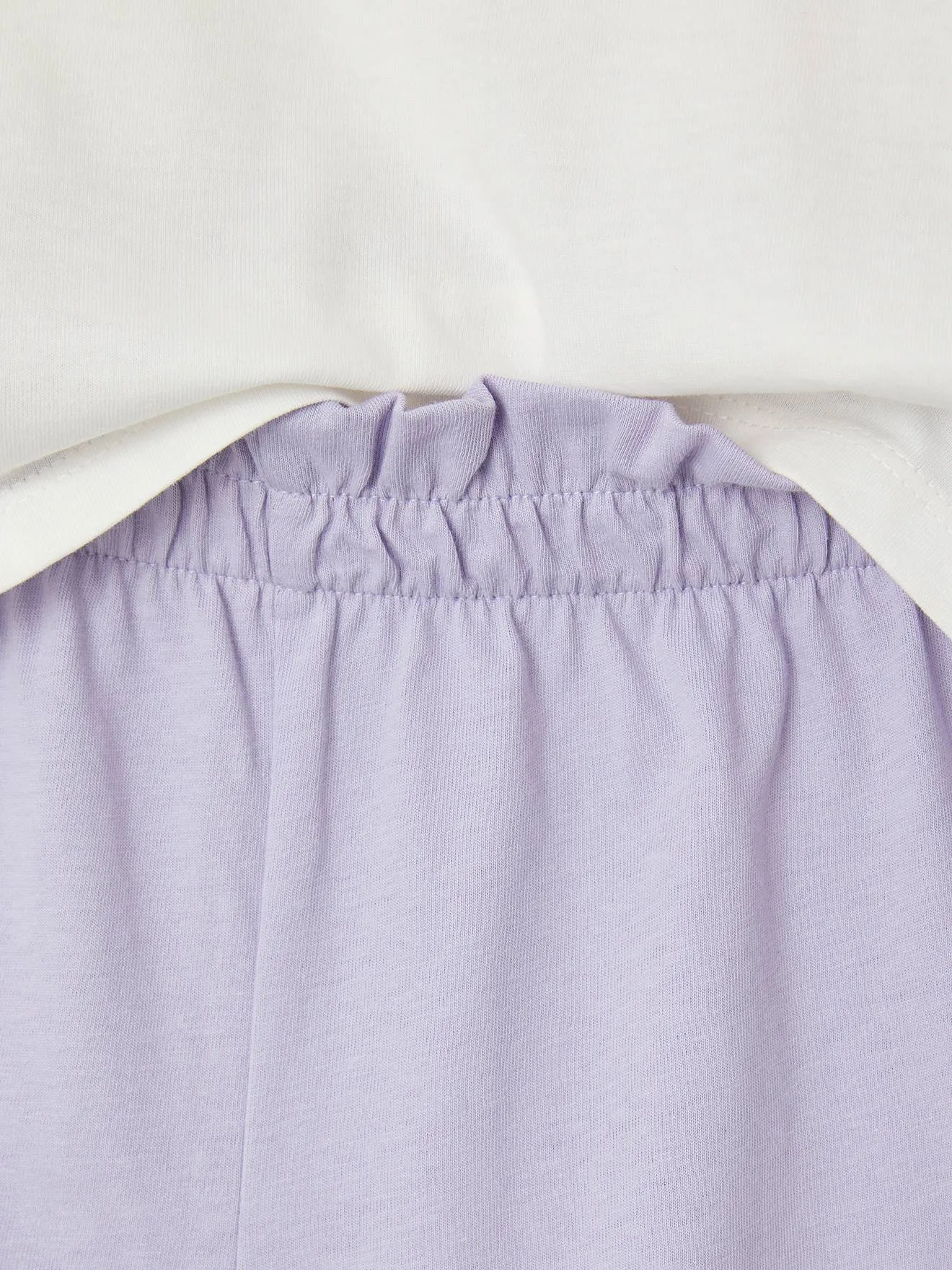Pack de 2 pijamas con short flores para niña