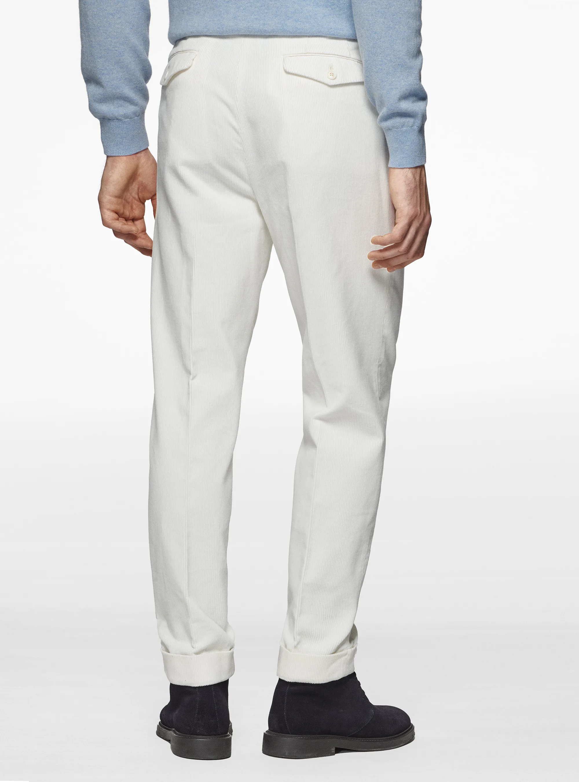 Pantalón de terciopelo con cintura elástica