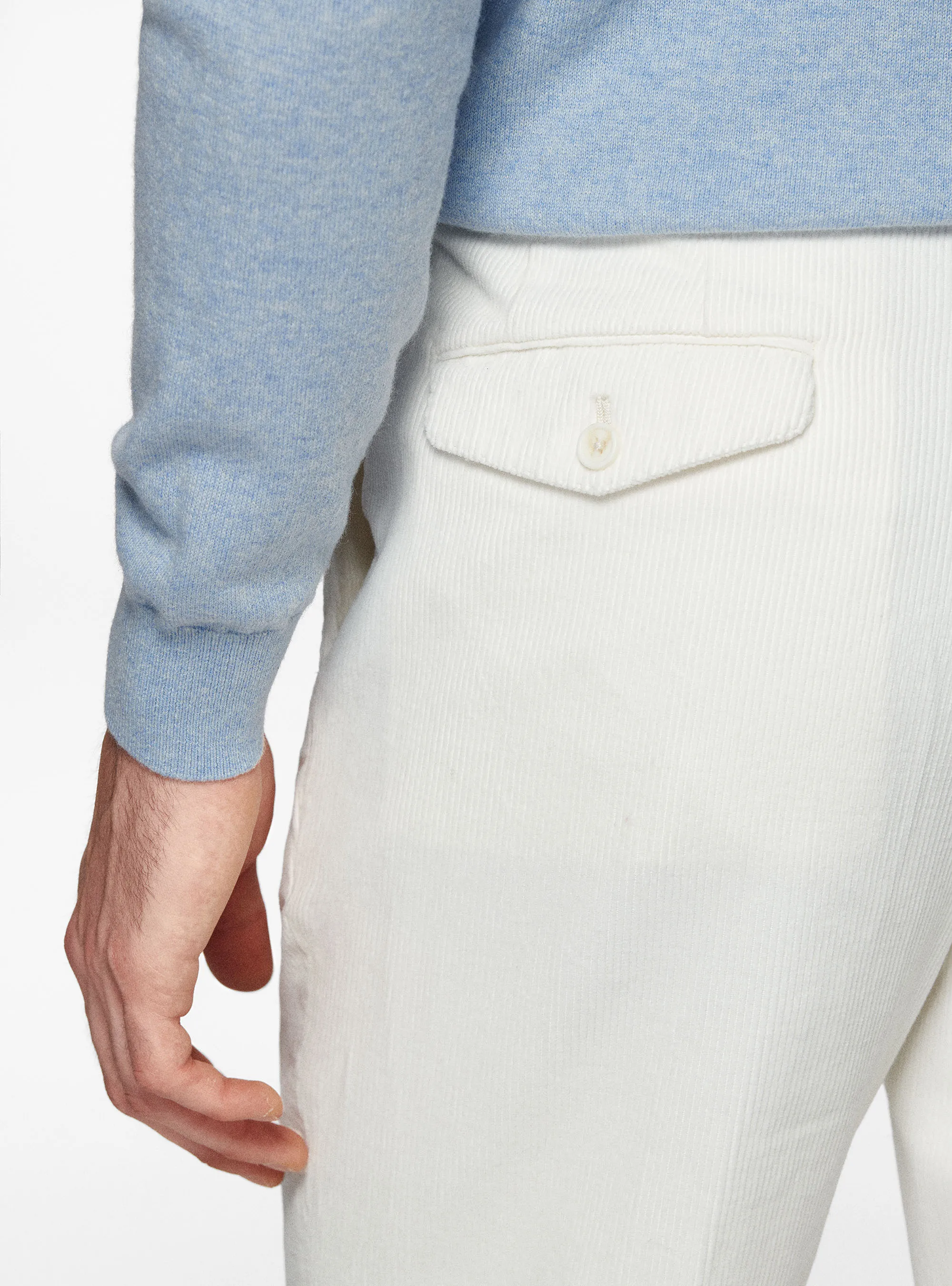 Pantalón de terciopelo con cintura elástica