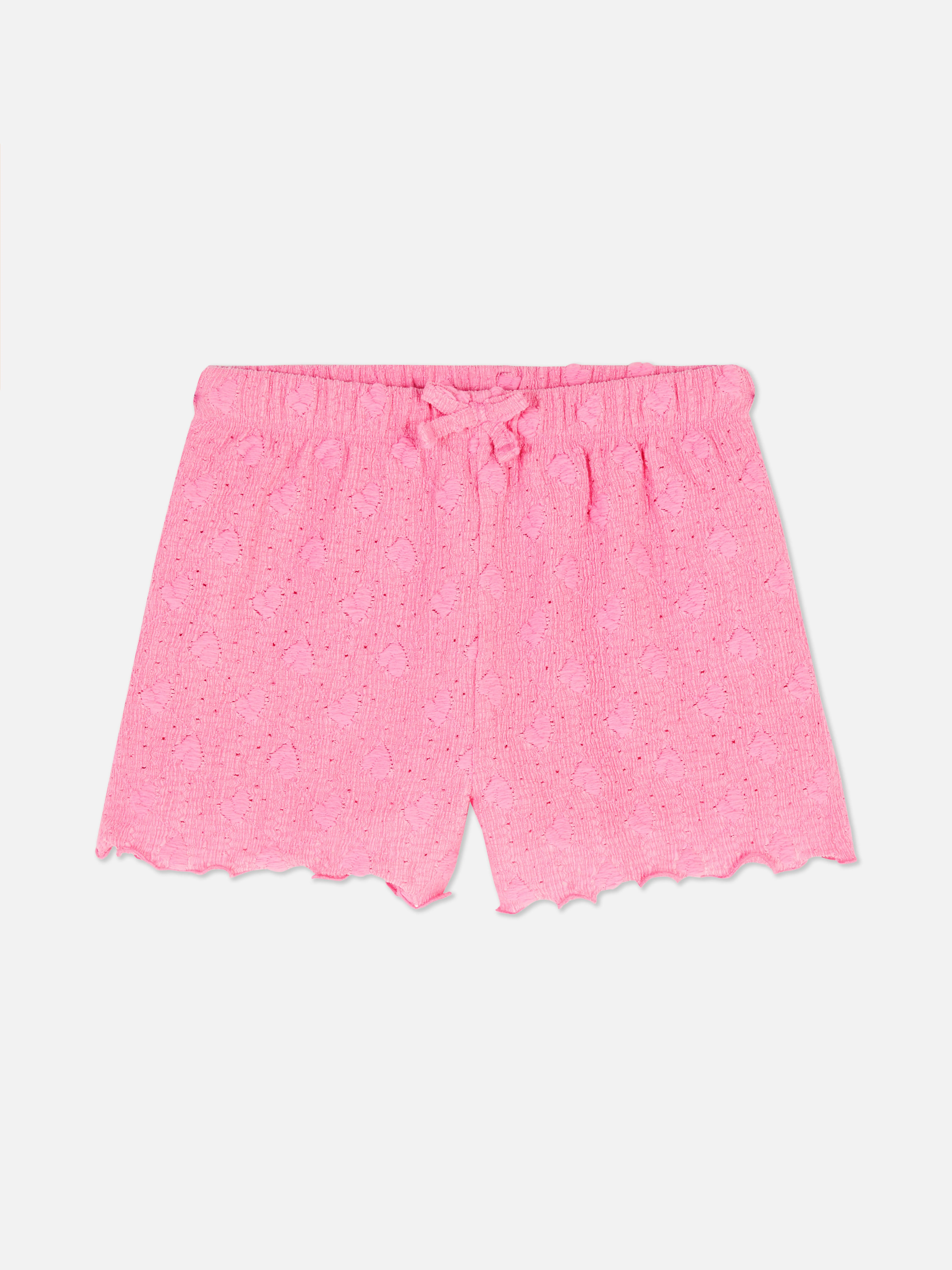 Pantalones cortos con bordado inglés