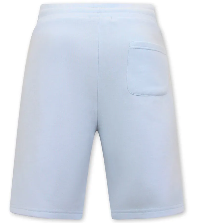 PANTALONES CORTOS DE JOGGING PARA HOMBRES  AZUL CLARO