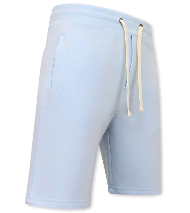 PANTALONES CORTOS DE JOGGING PARA HOMBRES  AZUL CLARO