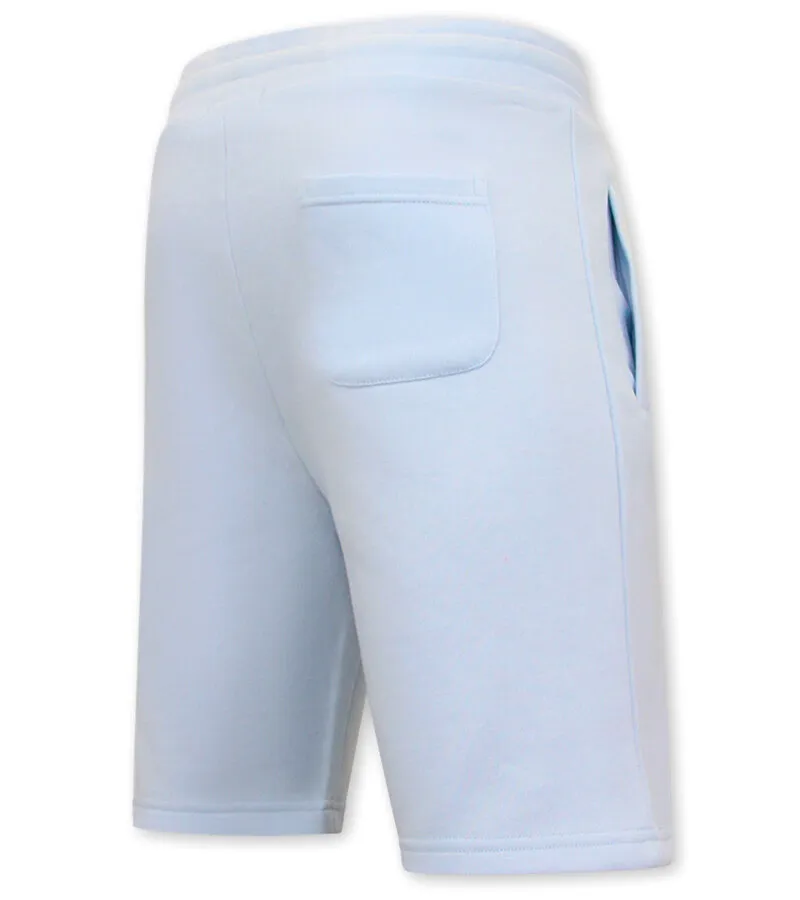 PANTALONES CORTOS DE JOGGING PARA HOMBRES  AZUL CLARO