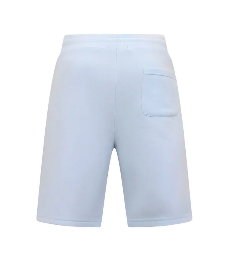 PANTALONES CORTOS DE JOGGING PARA HOMBRES  AZUL CLARO