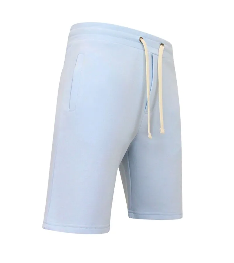 PANTALONES CORTOS DE JOGGING PARA HOMBRES  AZUL CLARO
