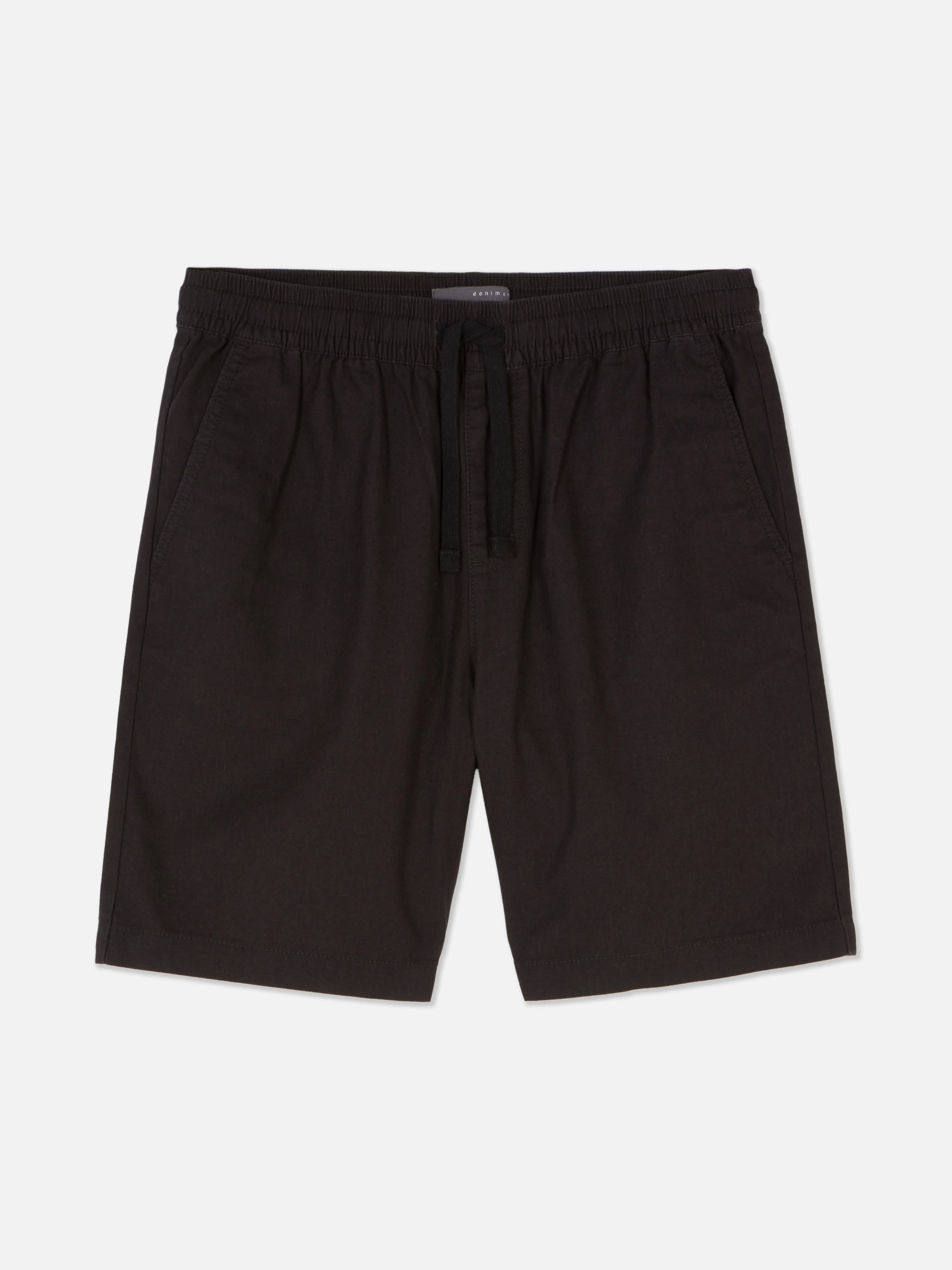 Pantalones cortos de lino con cordón de ajuste