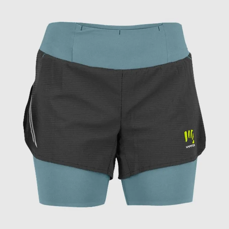 Pantalones cortos de mujer Karpos Cengia (lago de primavera/negro)