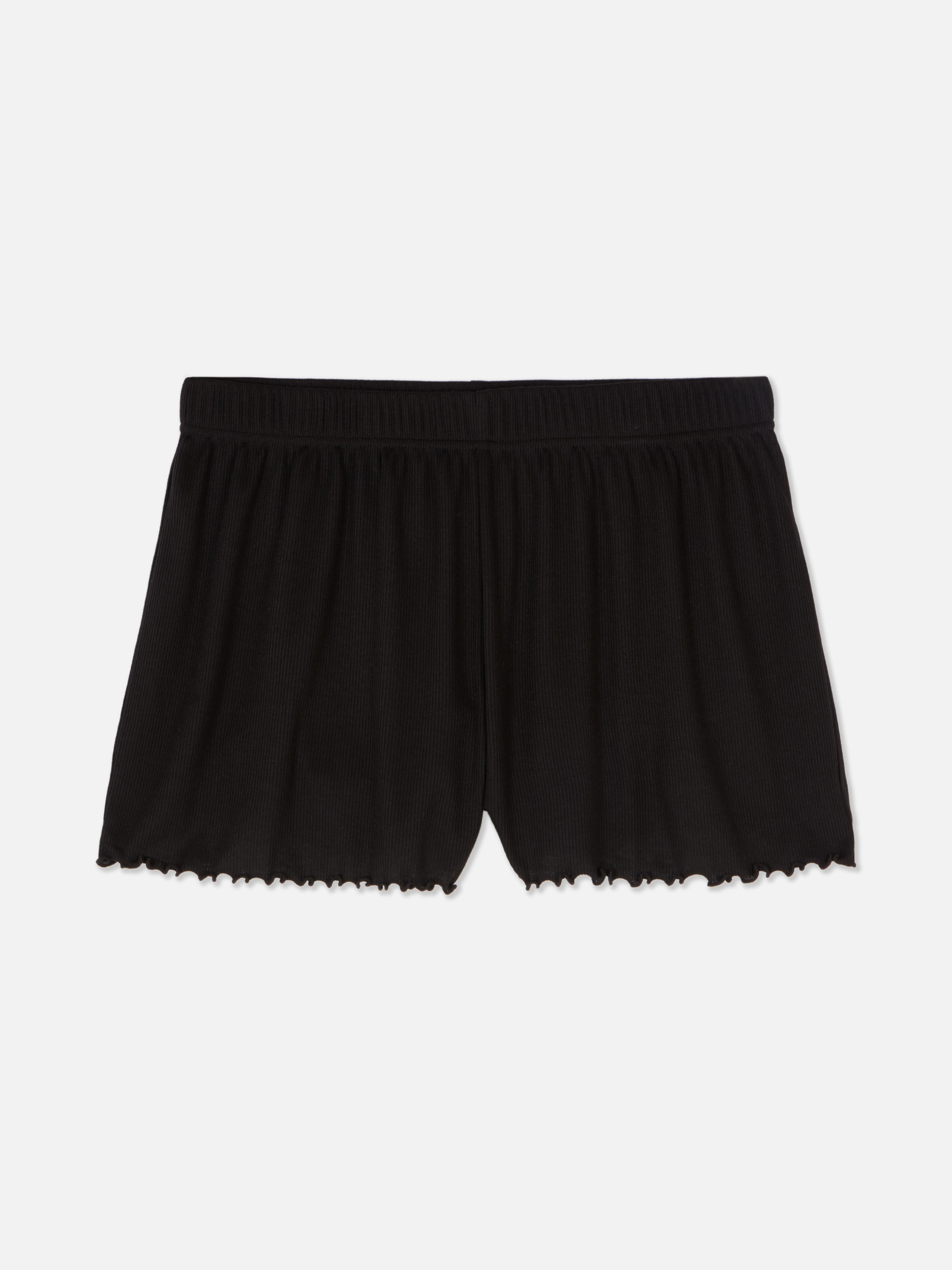Pantalones cortos de punto de canalé