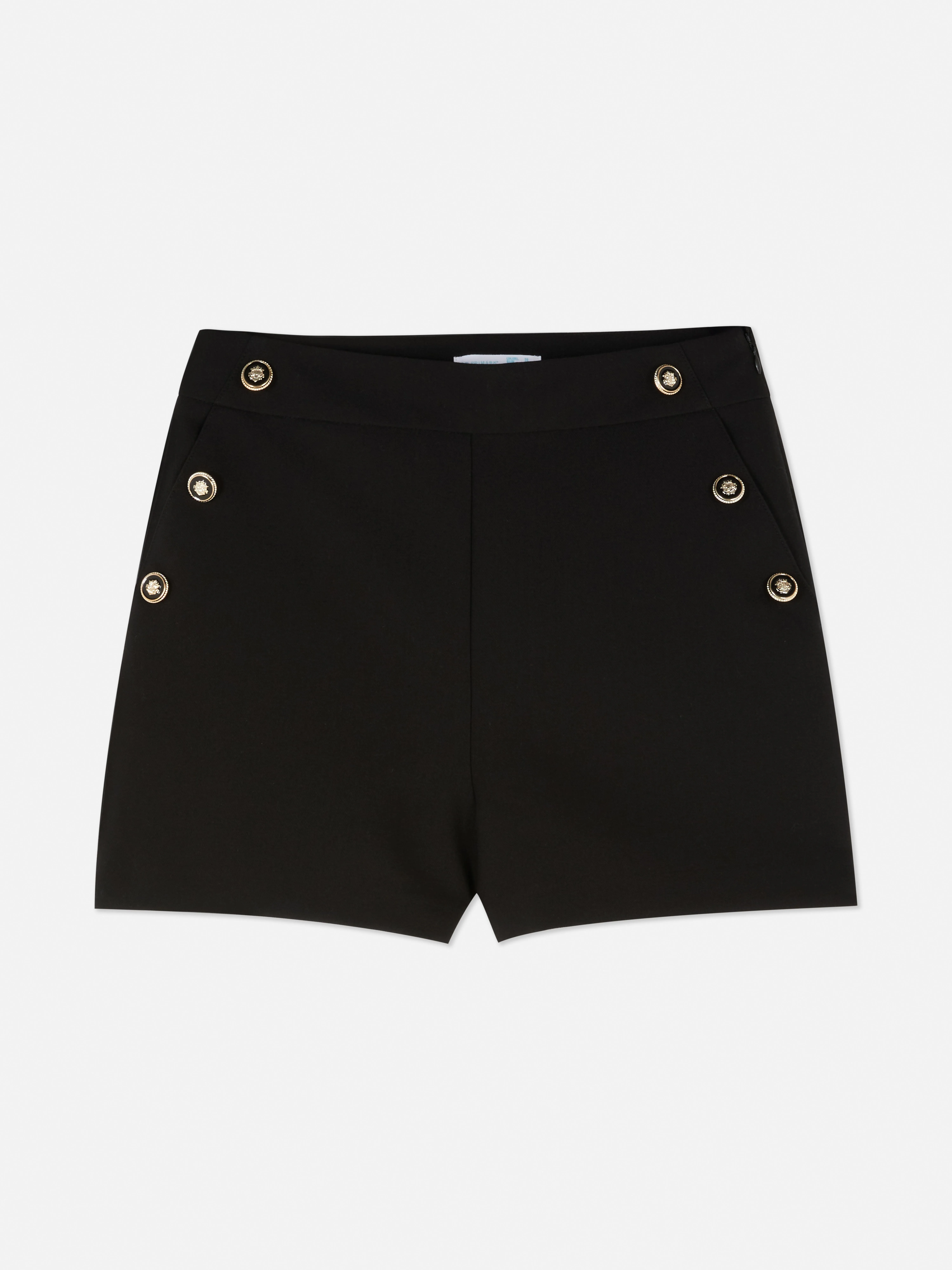 Pantalones cortos de vestir con detalle de botones