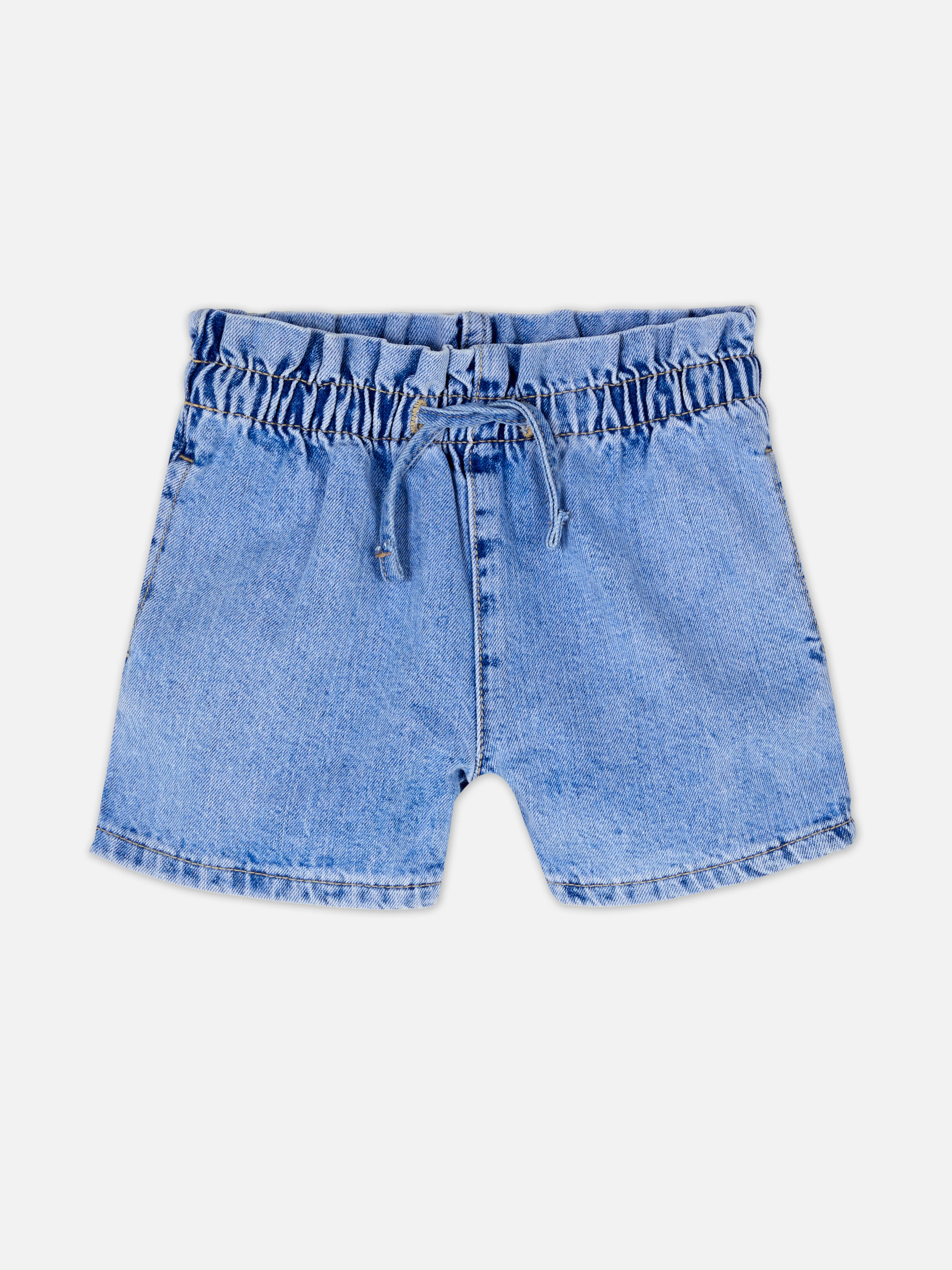 Pantalones cortos vaqueros con cordón de ajuste