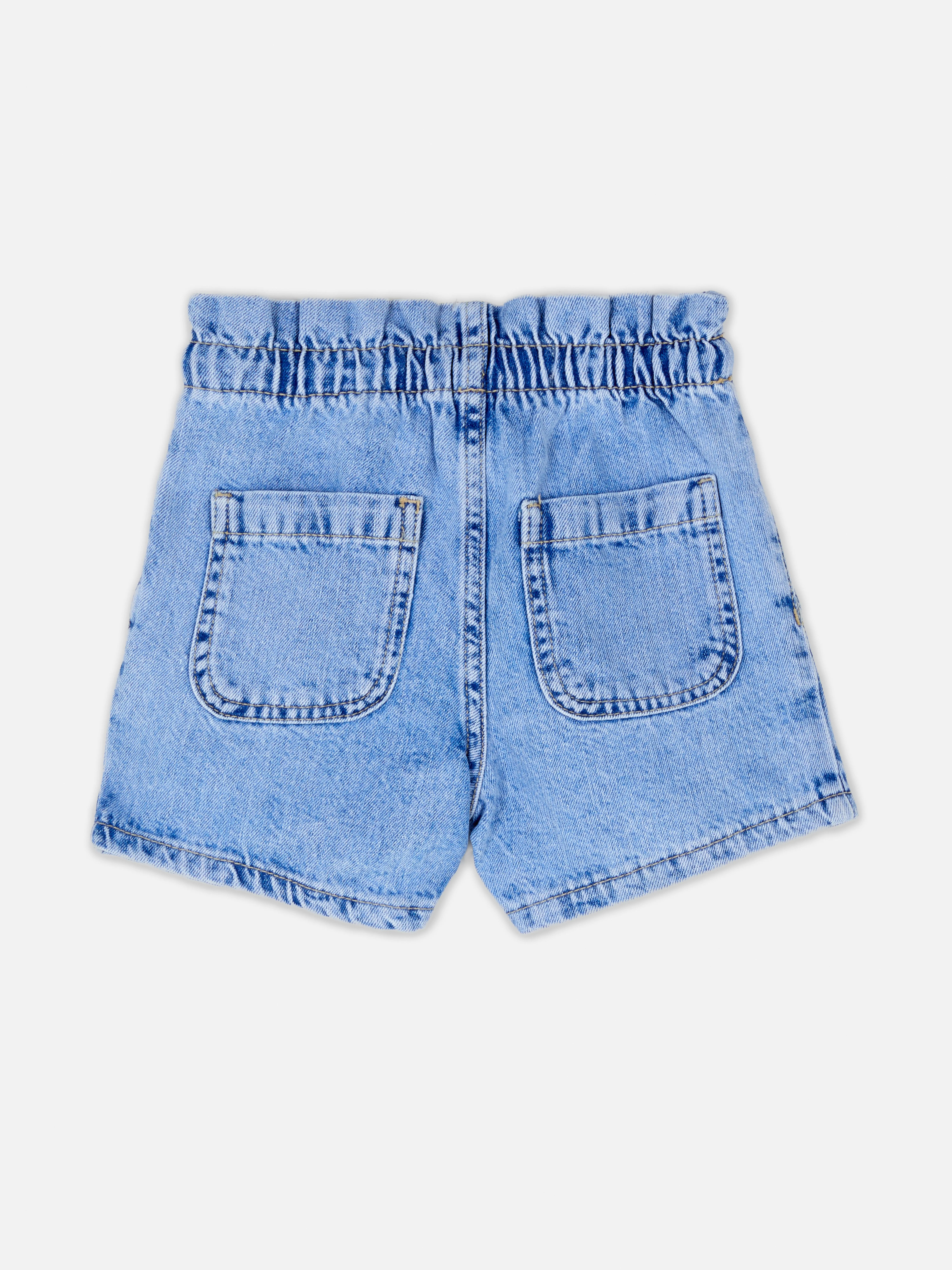 Pantalones cortos vaqueros con cordón de ajuste