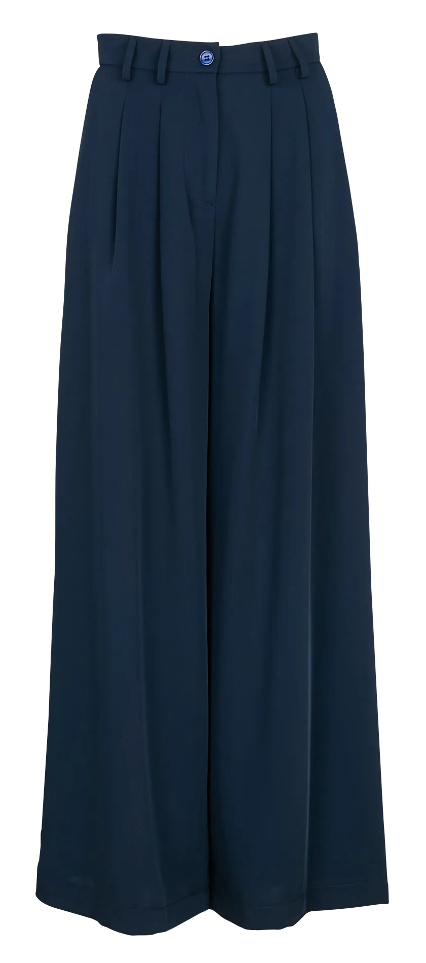Pantalón ancho palazzo vaporoso en azul