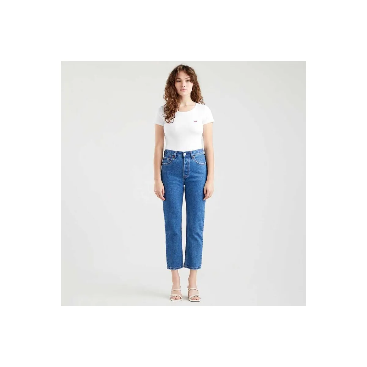 Pantalón azul vaquero Levi´s®  501® Crop