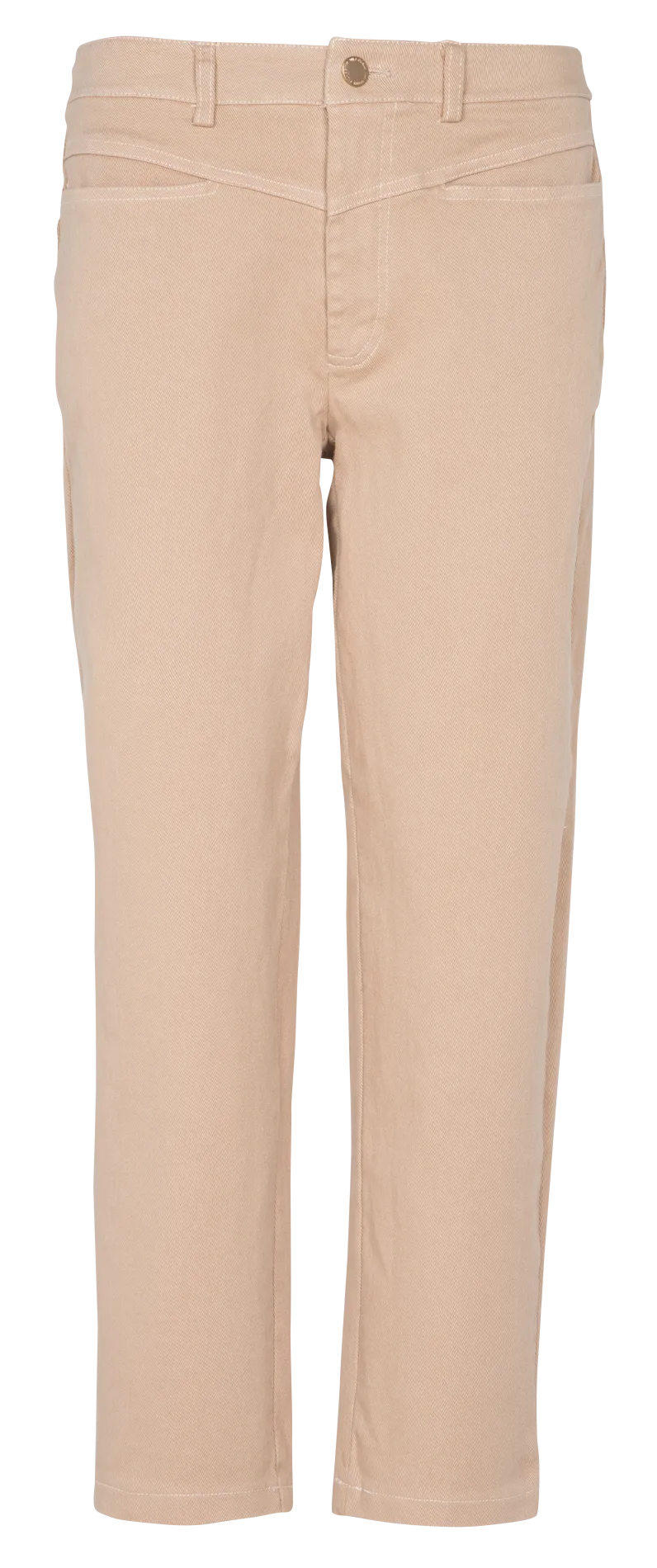 Pantalón chino de mezcla de algodón en marron