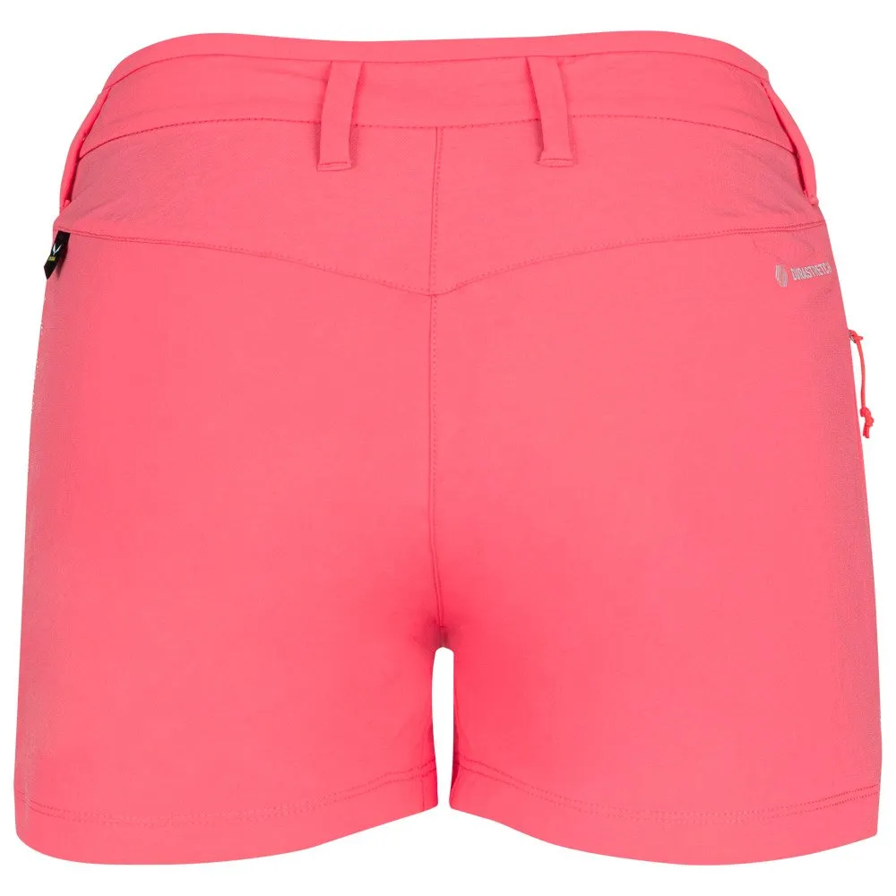 Pantalón corto de trekking Salewa Puez Durastretch W Calypso Coral