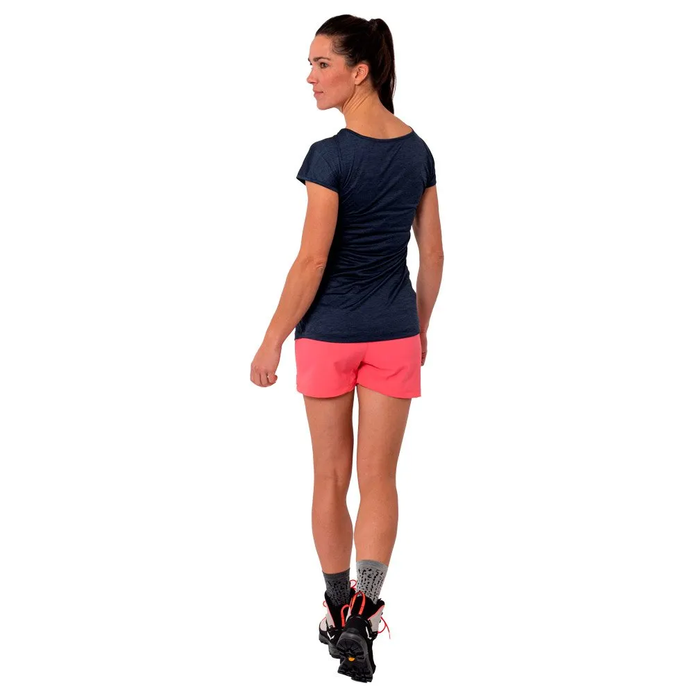 Pantalón corto de trekking Salewa Puez Durastretch W Calypso Coral