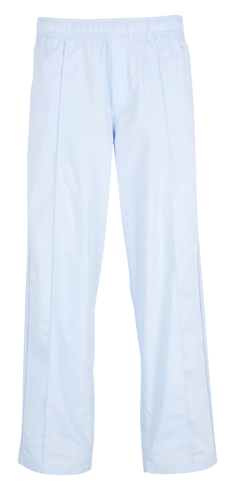 Pantalón recto de algodón en azul