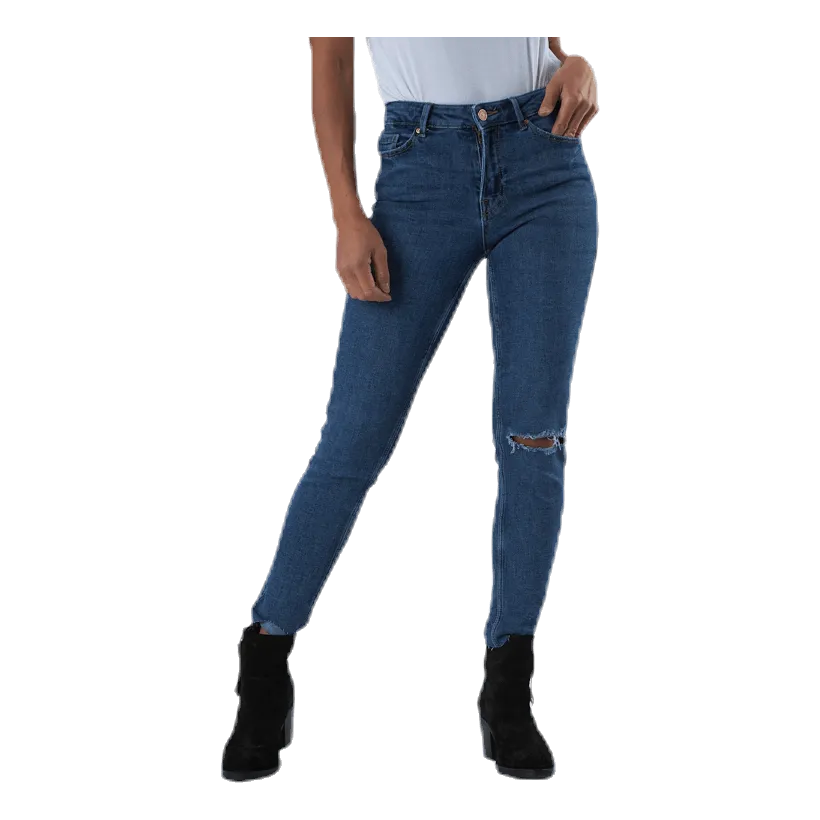Pieces Lili Slim Mw Cr Dest Blue