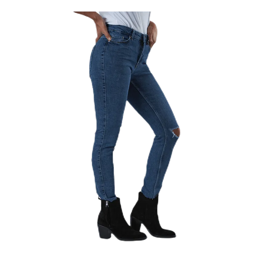 Pieces Lili Slim Mw Cr Dest Blue