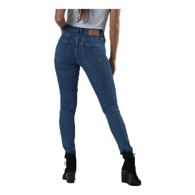 Pieces Lili Slim Mw Cr Dest Blue