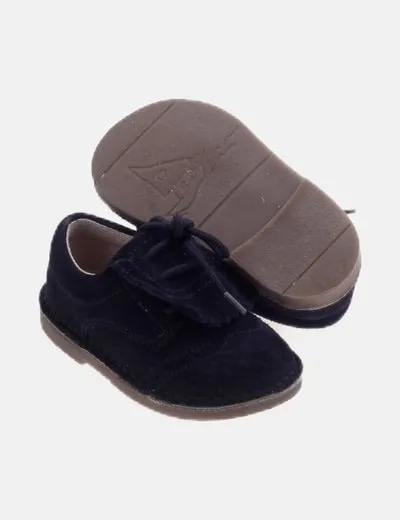 PISAMONAS Zapato azul marino cordones