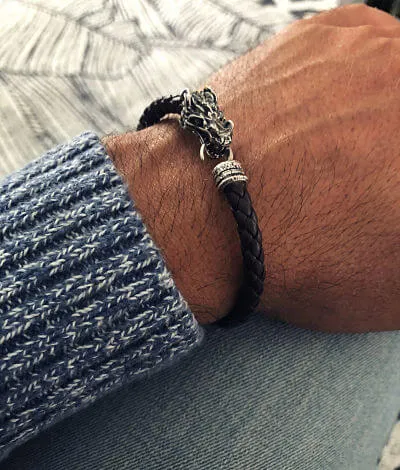 Pulsera Cuero Dragon