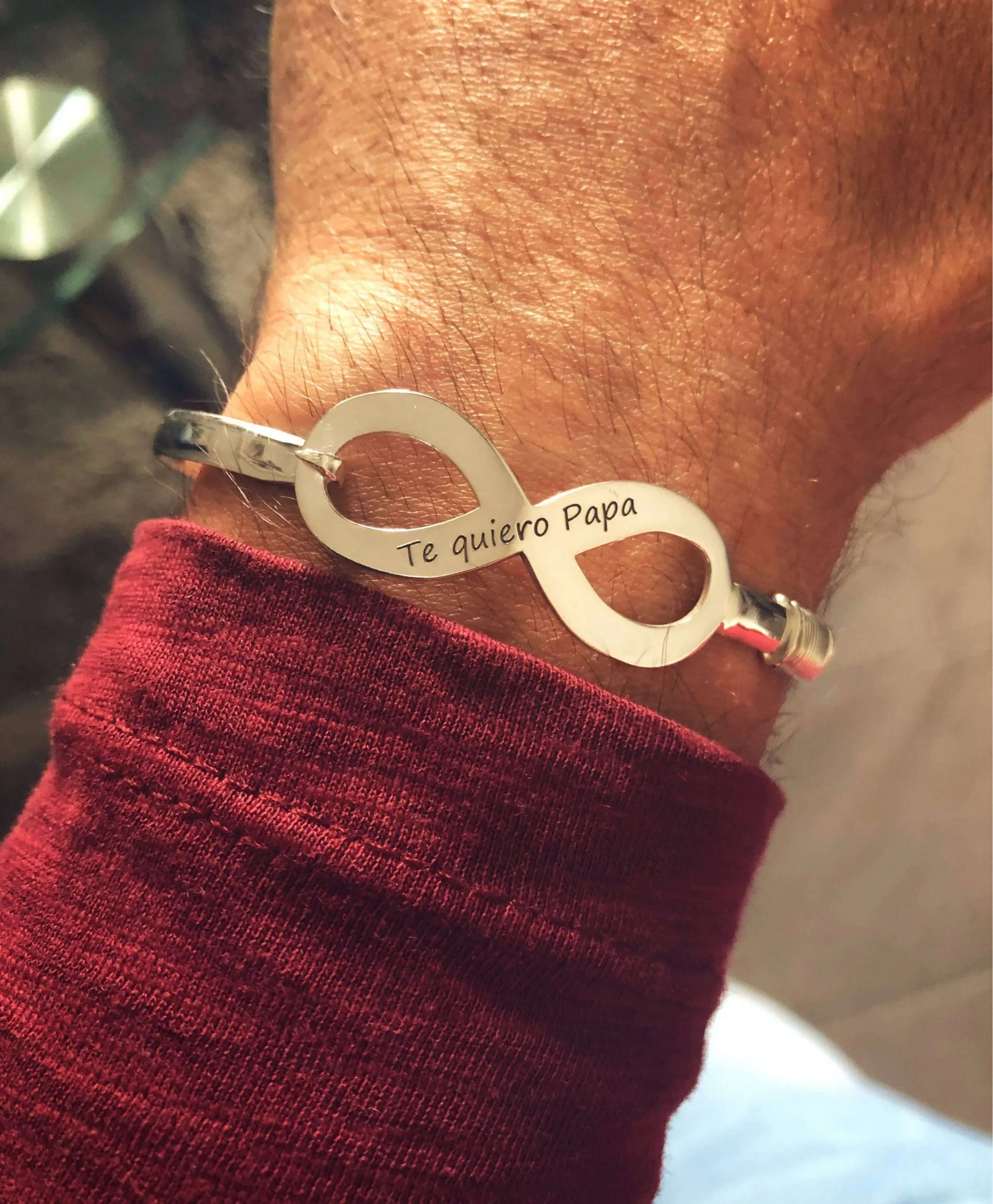 Pulsera Infinito Rigida Hombre