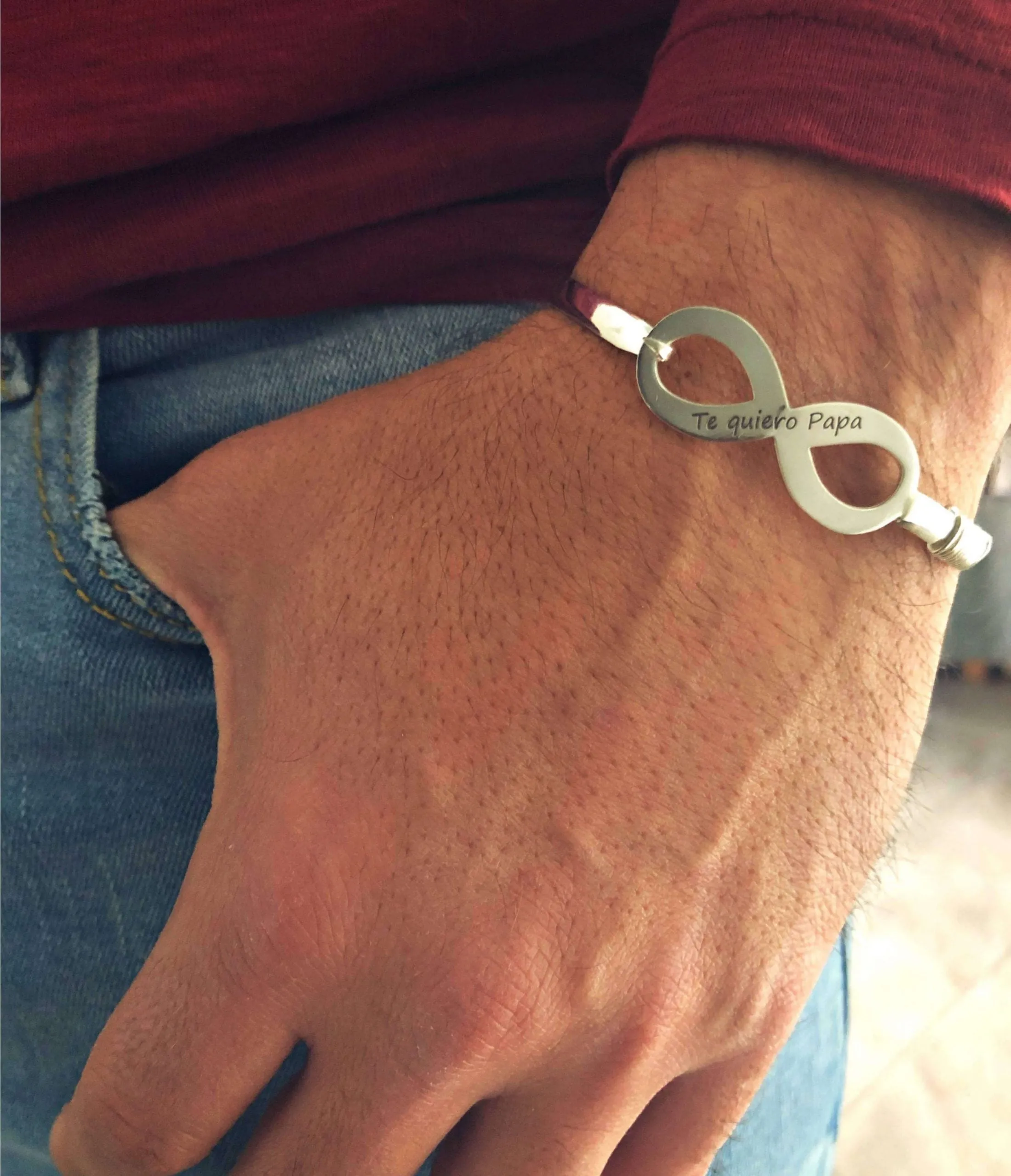 Pulsera Infinito Rigida Hombre