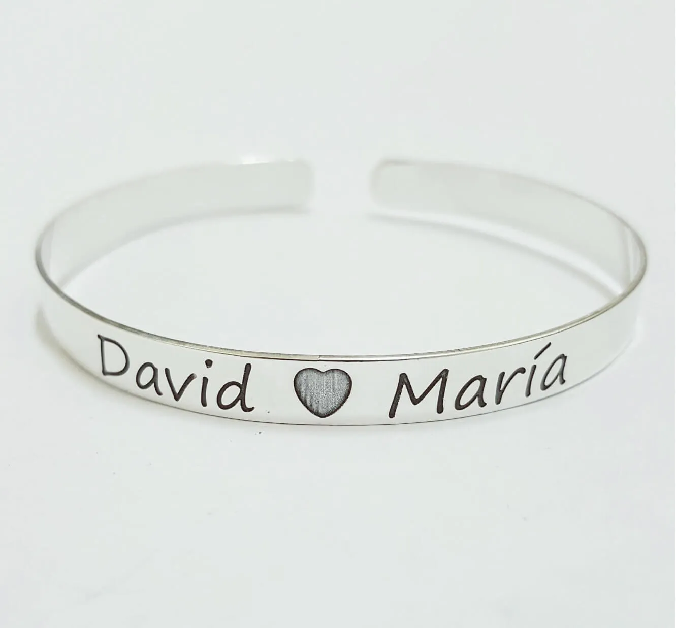 Pulsera Plana Rígida Personalizada Hombre