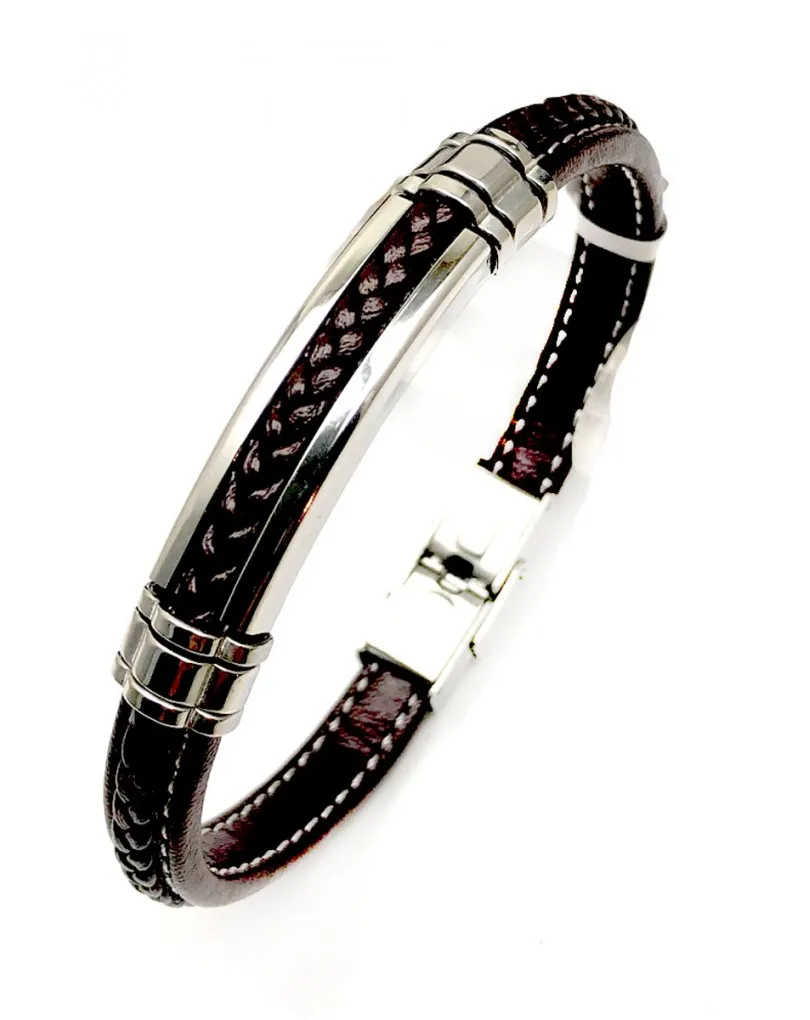 PULSERAS HOMBRE COMPLEMENTOS DE ACERO DE MODA Y TENDENCIA