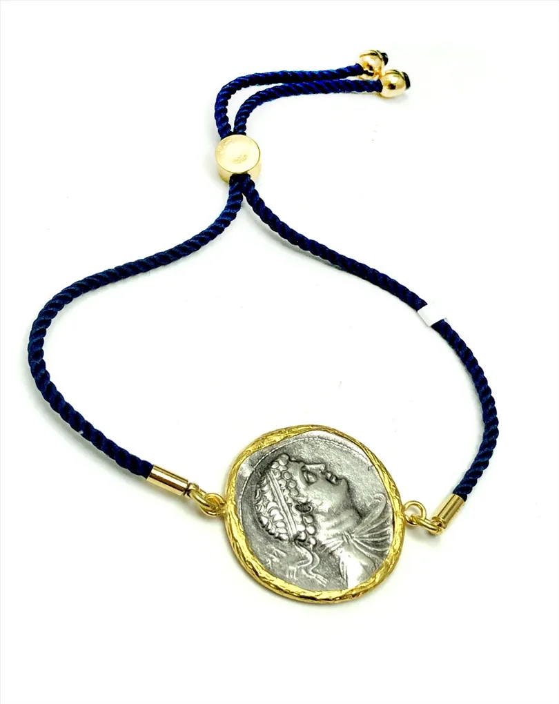 PULSERAS ORIGINALES DE MONEDAS ANTIGUAS CON BAÑO DE ORO